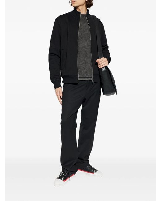 DIESEL Black Zip-Up Sweatshirt for men