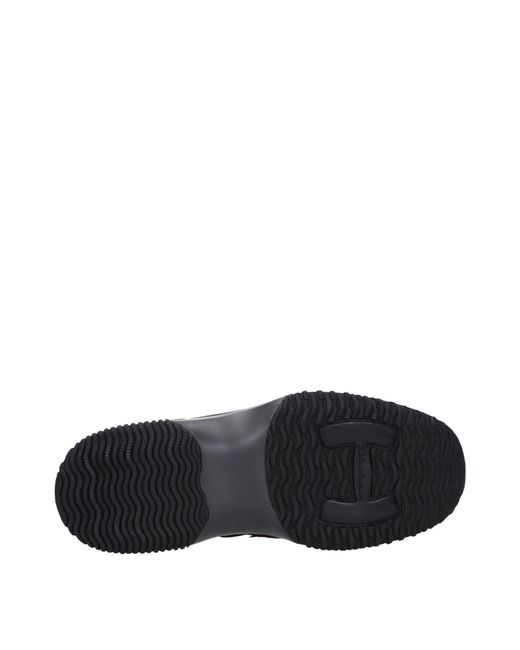 Hogan Blue Sneakers Interactive Uomo Tessuto Nero/Marrone for men
