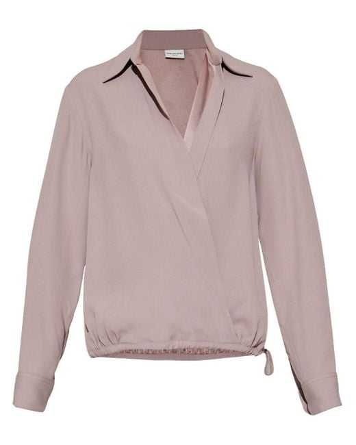 Dries Van Noten Pink Camicia A Portafoglio