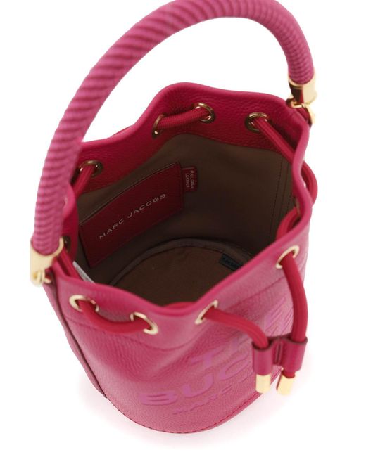 La bolsa de cubo de cuero Marc Jacobs de color Pink
