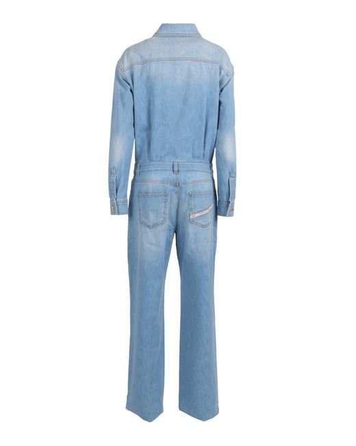 Elisabetta Franchi Blue Tuta Donna Jeans