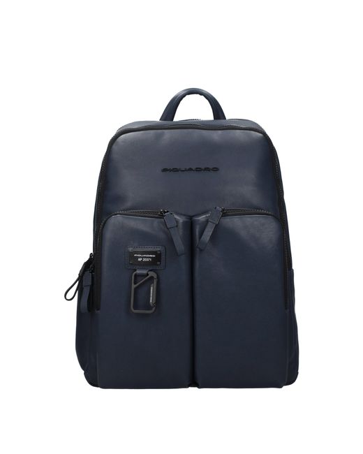 Hombres Mochilas Y Bolsas Azul/Azul Marino Piel Piquadro de color Blue