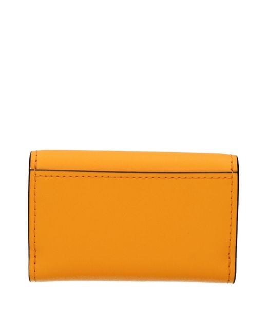 Michael Kors Orange Lyra Leather Wallet