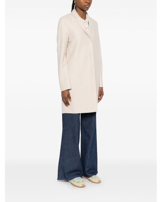 Harris Wharf London White Wool Coat