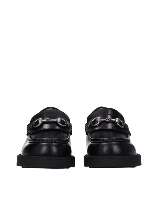 Gucci Black Mocassini Uomo Pelle Nero for men
