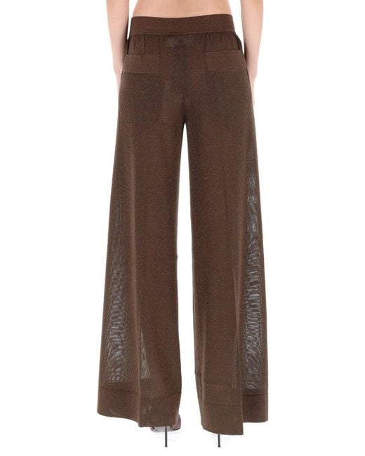 Circus Hotel Brown Viscose Blend Trousers