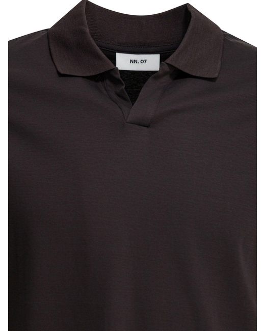 Polo sin botones "Paul" NN07 de hombre de color Black