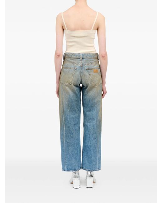 MM6 by Maison Margiela Blue Pants 5 Pockets