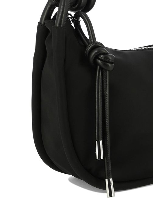 "nœud" sac à bandoulière Ganni en coloris Black