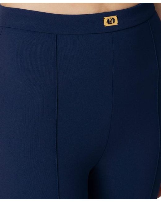 Elisabetta Franchi Blue Trousers
