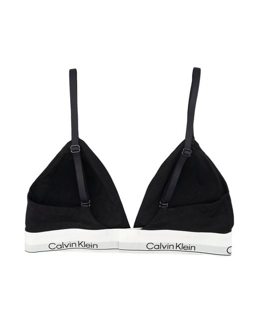 Calvin Klein Black Icon Cotton Modal Lightly Padded Bralette