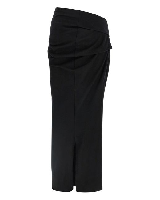 Entire studios Black Wool Skirt