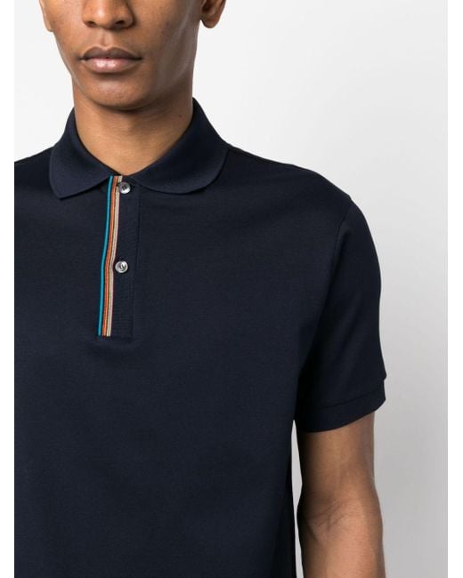 Paul Smith Gestreept Poloshirt in het Blue voor heren