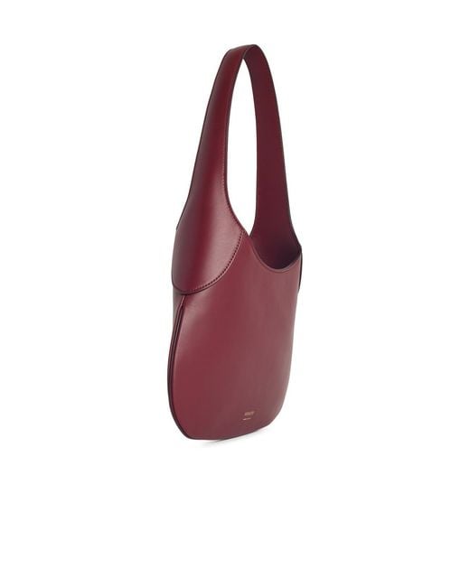Khaite Purple 'Joan' 'Oxblood' Small Burgundy Lear Bag