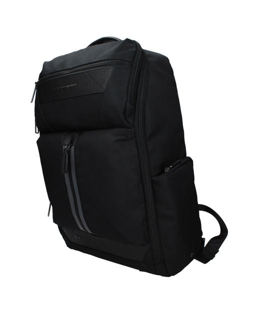 Piquadro Black Backpacks And Pouches Fabric