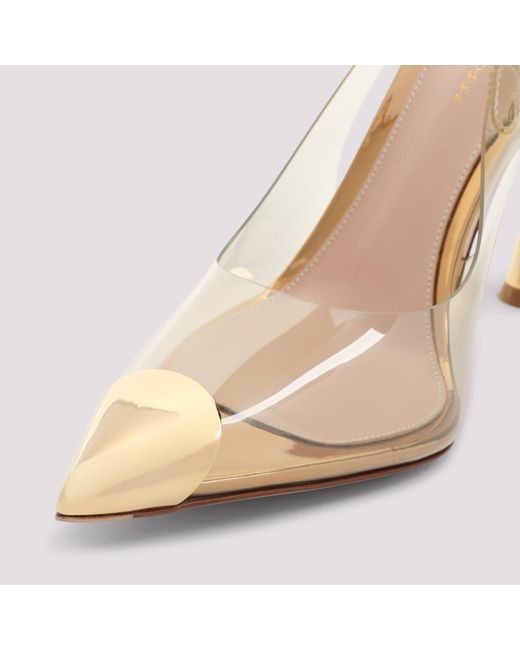 Gianvito Rossi Metallic Plexi Pump