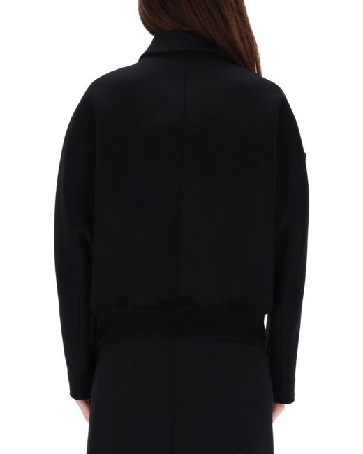 Courreges Black Nylon Hooded Jacket