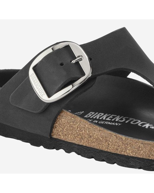 Birkenstock Brown Mules Gizeh Big Buckle