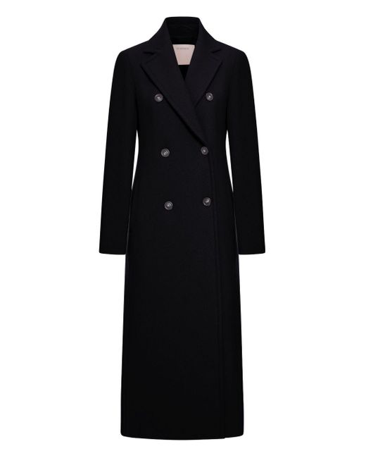 Sportmax Wol Coat in het Black