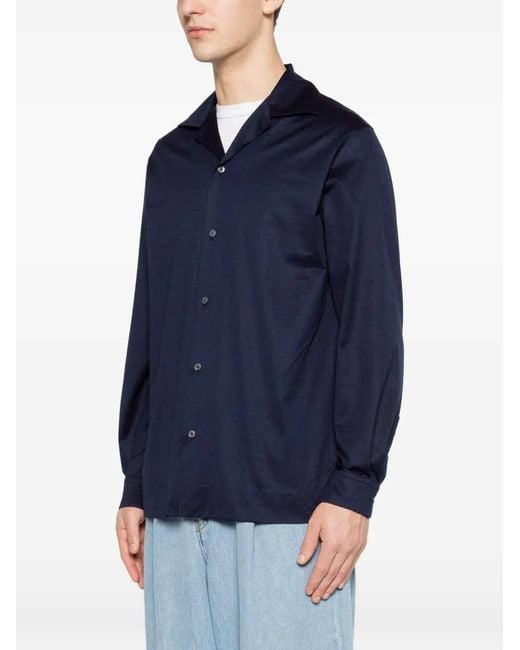 Lardini Blue Button-Down Shirt for men