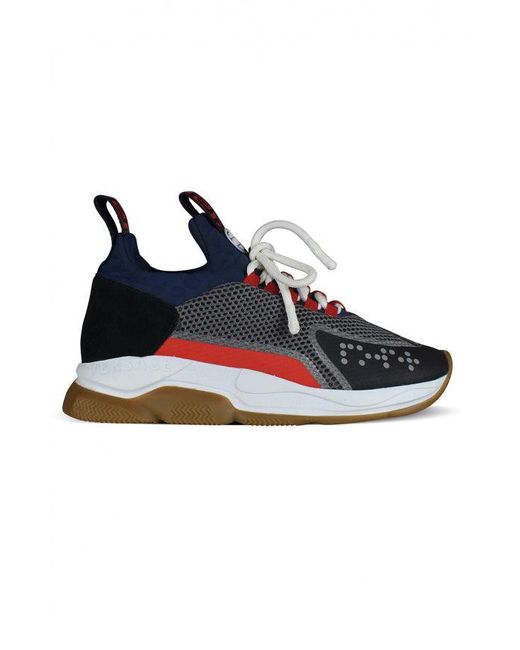 Versace Blue Chain Reaction Sneakers for men