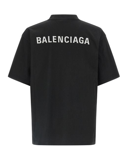Balenciaga Black 'New Back' T Shirt