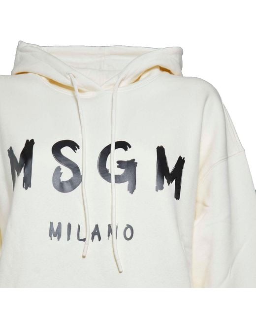 MSGM White Pullover
