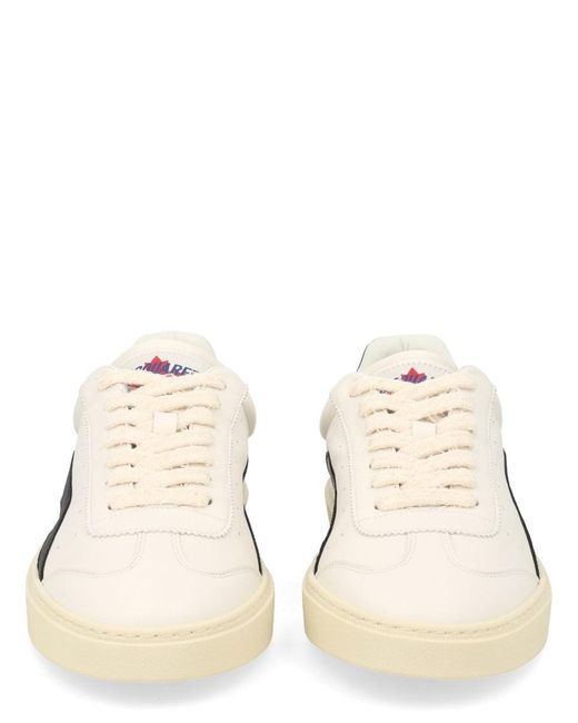 DSquared² Natural Low-Top Leather Sneakers for men