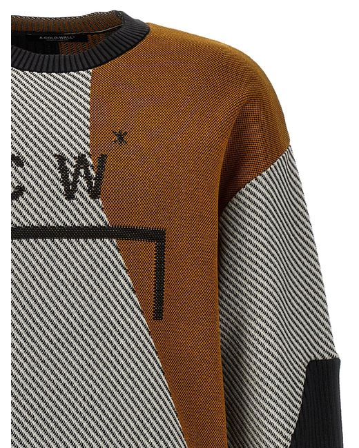 Un suéter de pared fría* 'geométrica' A_COLD_WALL* de hombre de color Black
