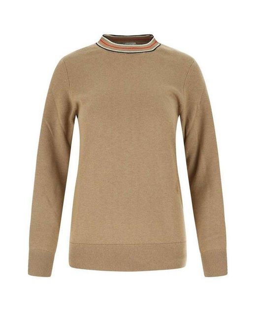 Burberry Sweater Cammello in het Natural