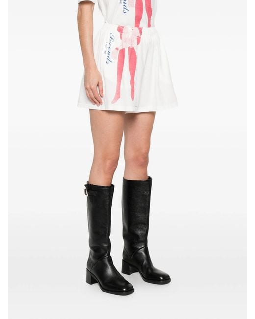 Our Legacy White Gored Shorts