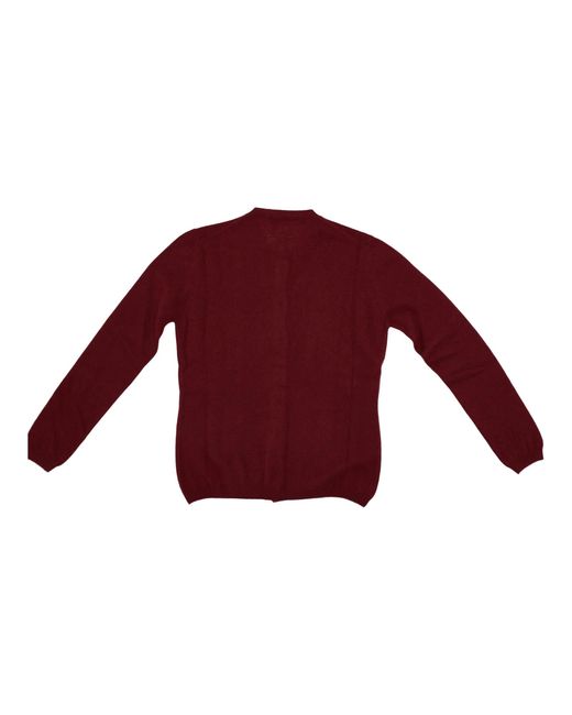 LA ROSE Red Cashmere Cardigan