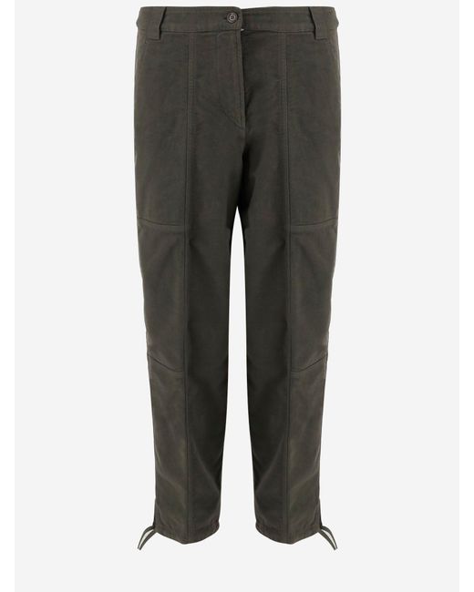 Pantalones de algodón estacionamiento de Aspesi de color Gray