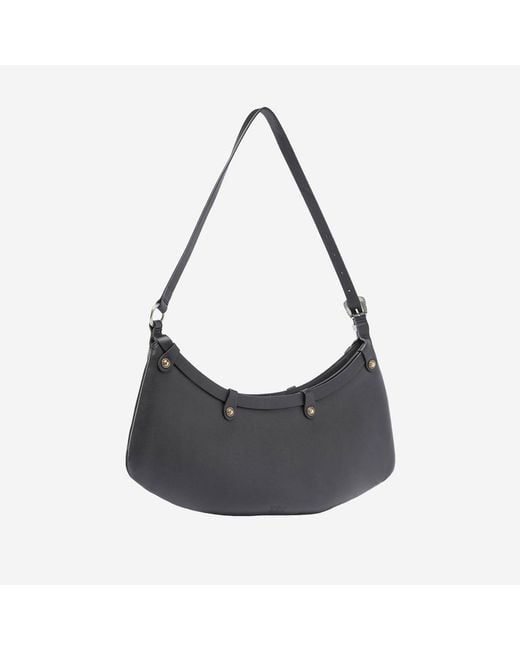 Pinko Black Shoulder Bag Pocket Body Leather