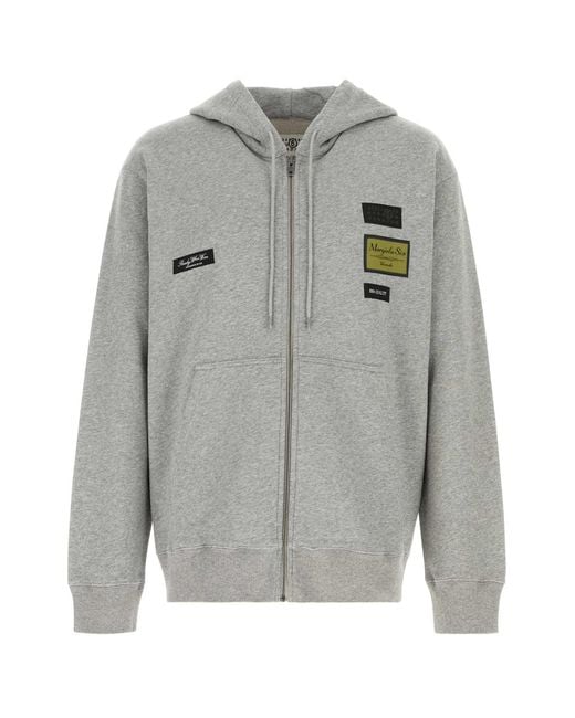 MM6 by Maison Margiela Gray Cotton Sweatshirt