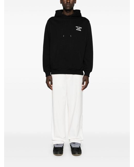 Drole de Monsieur Black Le Hoodie Slogan for men