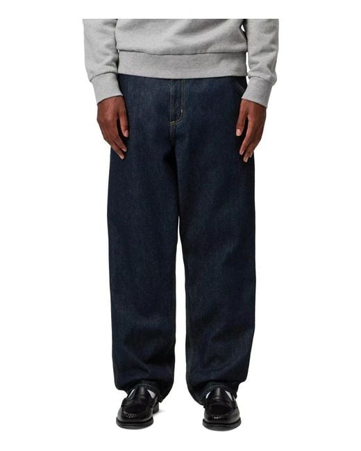 Carhartt Blue Single Knee Dark Jeans