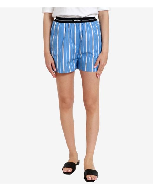 MSGM Blue Shorts