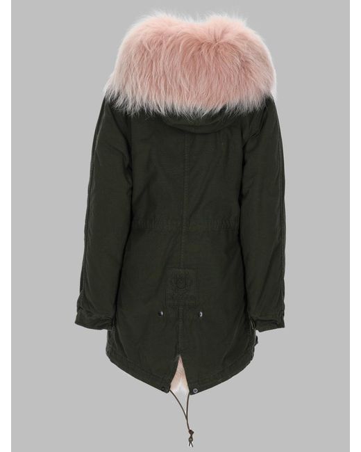 MR & MRS Green Mini Fur Sports Jacket For
