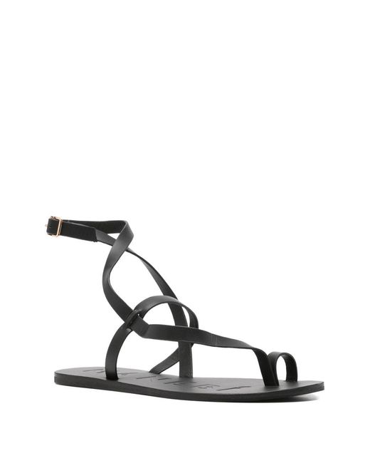 Manebí White Leather Sandals