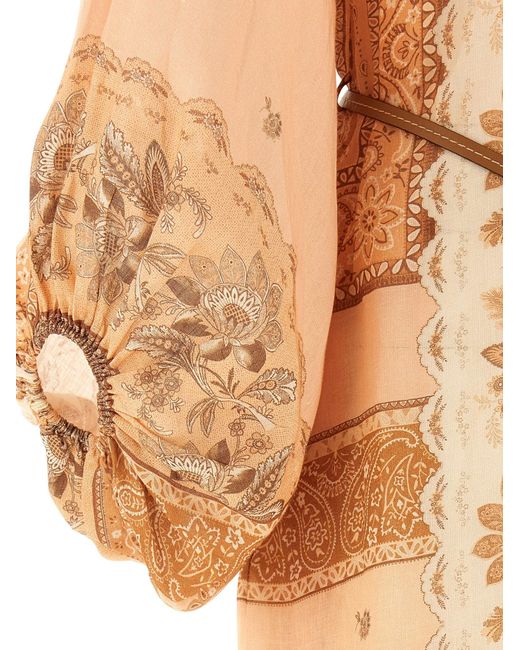 Zimmermann Natural 'Lucky Tunic Midi' Dress
