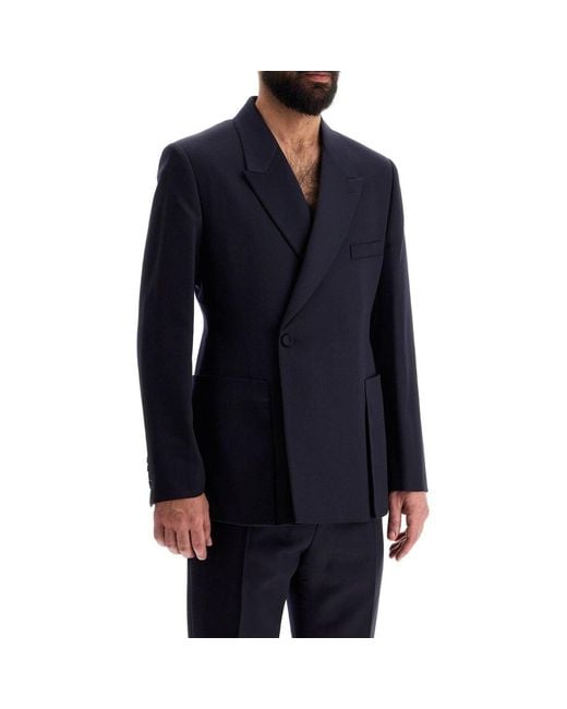 Dior Blue Wool Blazer Jacket for men