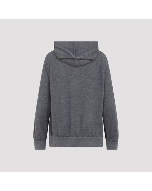 Brunello Cucinelli Gray Full Zip Monile Sweatshirt