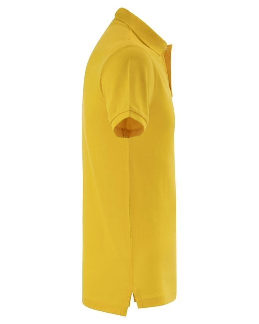 Polo Ralph Lauren Yellow Slim Fit Mesh Polo Shirt for men