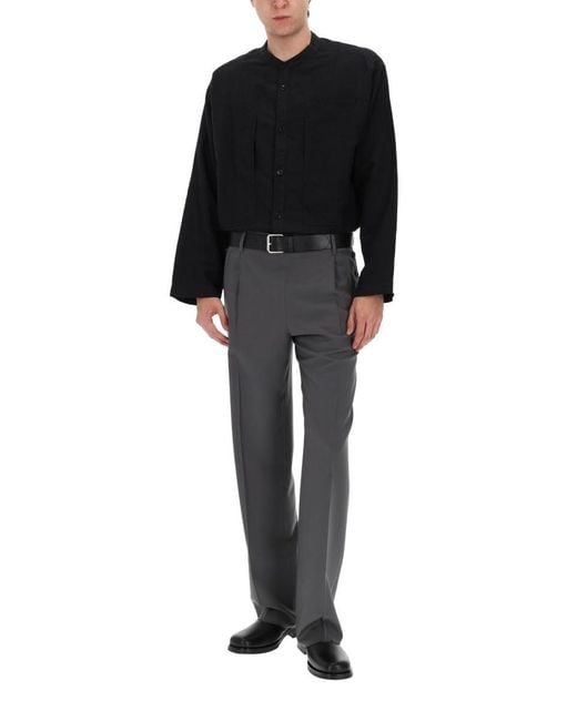 YMC Black Stylish Mini Button-Up Shirt for men