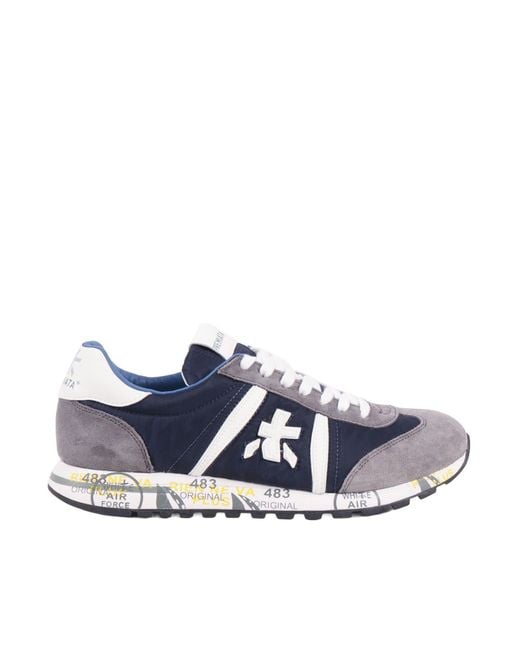 Premiata Blue Sneakers Lucy for men