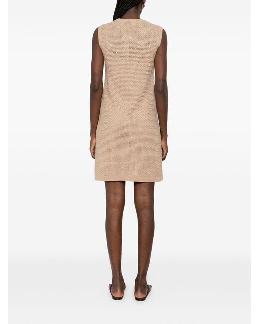 Fabiana Filippi Natural Short Dress