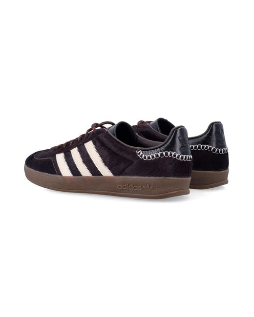 Adidas by Wales Bonner Black Gazelle-Inspired Leather Sneakers With Eva Midsole