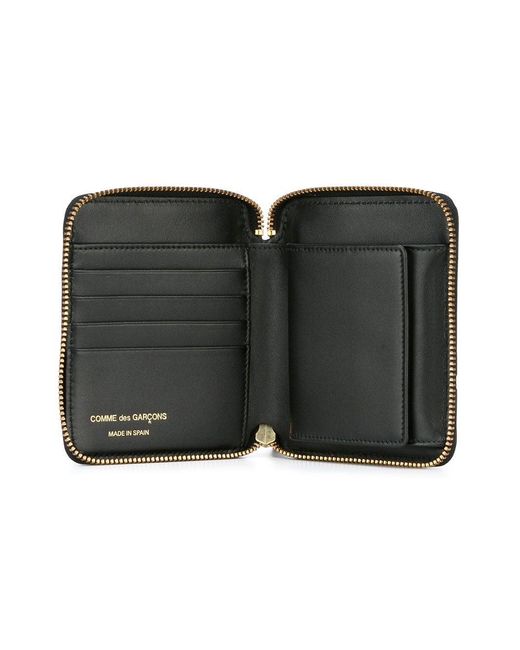 Comme des Garçons Black Polka Dot Zipped Wallet for men