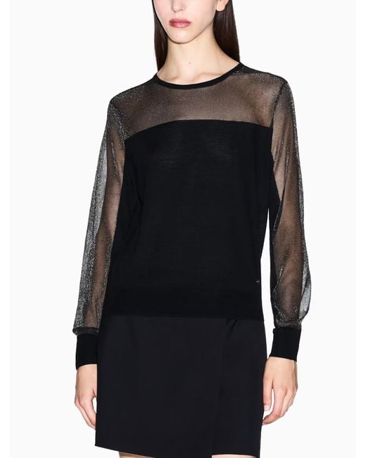 ARMANI EXCHANGE Black Armani Austauschpullover